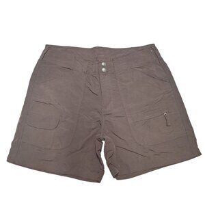 World‎ Wide Sportsman Shorts Fishing Lightweight Summer Womens 10 Brown Pockets
